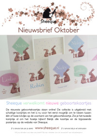 Sheeque nieuwsbrief oktober 2019